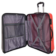 Tough Hard Shell Suitcase Big Heart 4 Wheel Luggage TSA Lock Bags Large 5