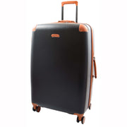 Classic 4 Wheel Hard Shell Luggage Expandable Lightweight Suitcases Travel Bags Cruiser Black