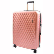 8 Wheel Hard Shell Premium Luggage Lightweight Suitcases Travel Bags Groovy Rose Pink