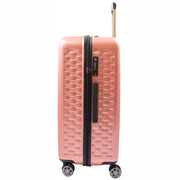8 Wheel Hard Shell Premium Luggage Lightweight Suitcases Travel Bags Groovy Rose Pink