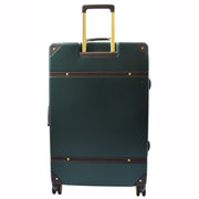 Retro 8 Wheel Hard Shell Luggage Trunk Style Suitcase Travel Bags Archaic Emerald