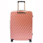 8 Wheel Hard Shell Premium Luggage Lightweight Suitcases Travel Bags Groovy Rose Pink