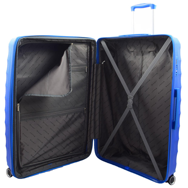 8 Wheel Spinner Luggage Expandable Arcturus Blue 6