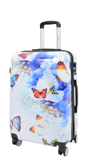 4 Wheel Suitcases Multi Butterfly PC Hard Shell Luggage Lightweight Travel Bag Hope 2