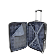 4 Wheel Luggage Hard Shell Expandable Suitcases Black Granite Medium 6