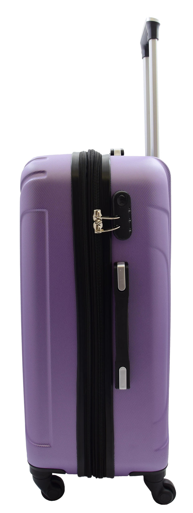 Robust 4 Wheel Suitcases Purple ABS Digit Lock Lightweight Luggage Travel Bag Skytrax