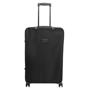 4 Wheel Suitcases Lightweight Soft Luggage Expandable Digit Lock Travel Bags Floaty Black