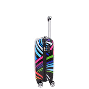 Expandable Hard Shell Multicolour Hearts 4 Wheel Luggage Suitcase Small 2