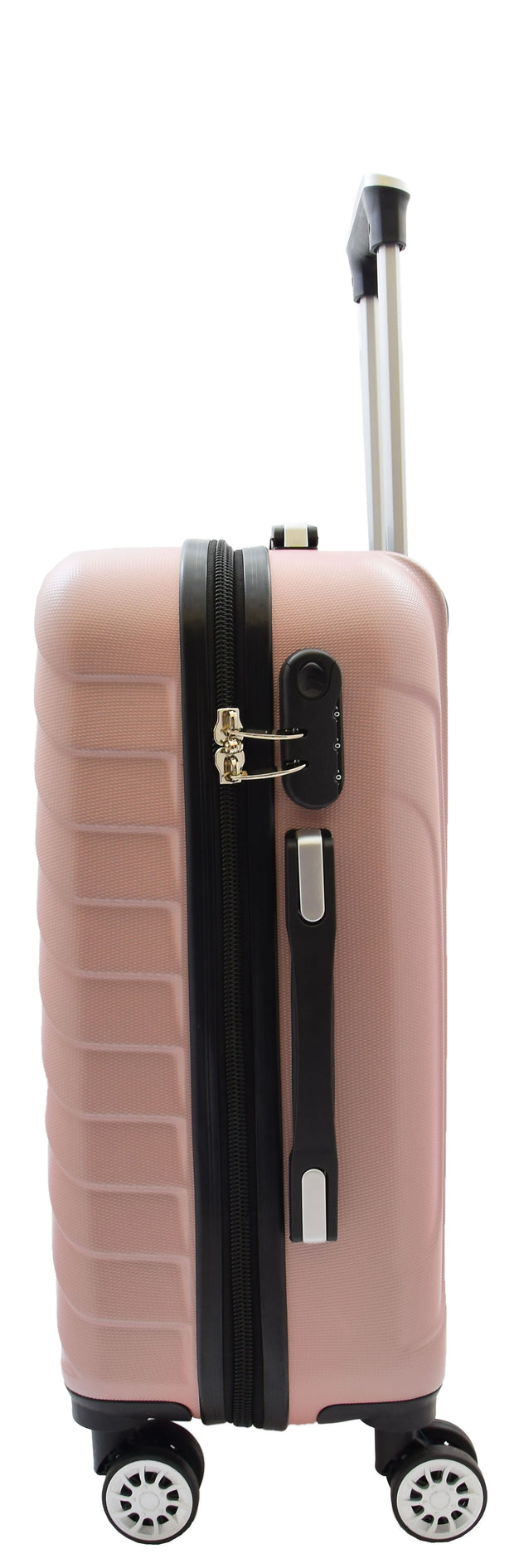 4 Wheel Suitcases Hard Shell Rose Gold ABS Digit Lock Lightweight Luggage Travel Bag Melton cabin-2