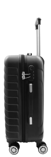 4 Wheel Suitcases Hard Shell Black ABS Digit Lock Lightweight Luggage Travel Bag Melton cabin-2